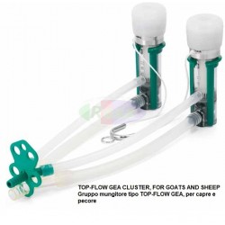 Gruppo mungitore tipo TOP-FLOW GEA, per capre e pecore
