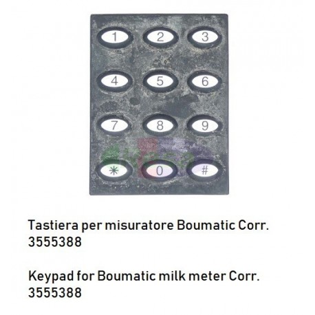Tastiera per misuratore Boumatic Corr. 3555388