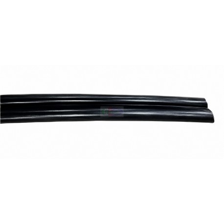 Tubo Silicone Gemellare Nero 3x6 + 4,5x8 Compatibile ADF Tecnozoo per Impianti di Mungitura