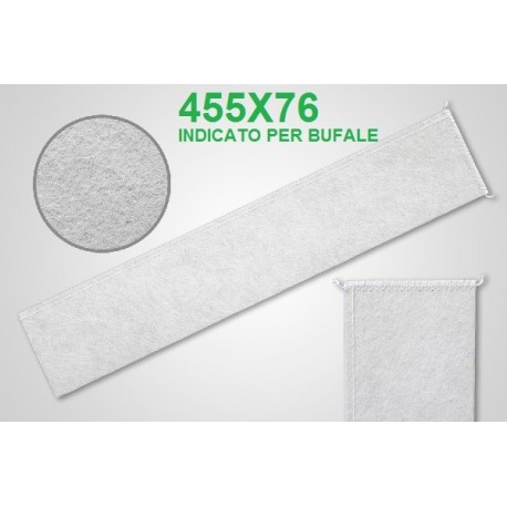 Filtro latte a calza cucito 455x76 per bufale