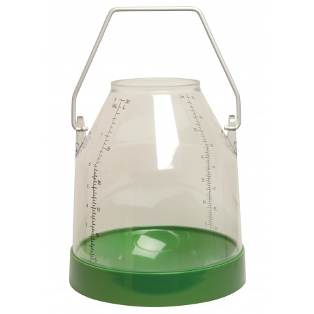Secchio mungitura trasparente graduato 30 lt. arancione