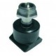 Attacco pulsatore standard con portagomma 1/2" maschio