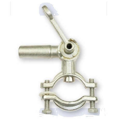 RUBINETTO CURVO CON FLANGIA 3/4"-1"