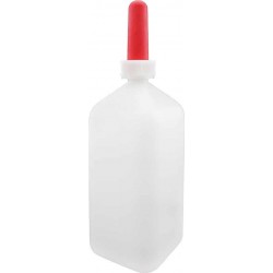 BOTTIGLIA IN PLASTICA GRADUATA DA 2 LT. CON POPPATOIO PER VITELLI