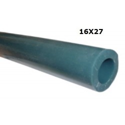 TUBO LATTE SILICONE VERDE 60° SHORE 16X27 ROTOLO 25 MT