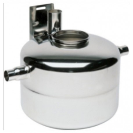 TERMINALE LATTE VERTICALE 100 LT. IN ACCIAIO INOX CON SUPPORTO