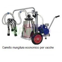 Carrello mungitura gruppo singolo per vacche ECONOMICO