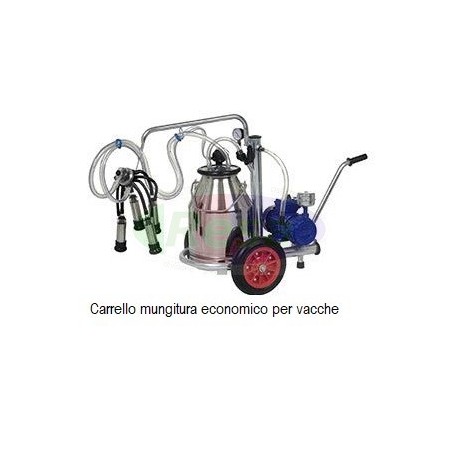 Carrello mungitura gruppo singolo per vacche ECONOMICO