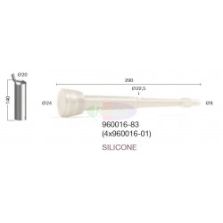 Guaina adatt. DELAVAL 960016-83 Silicone