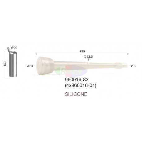 Guaina adatt. DELAVAL 960016-83 Silicone