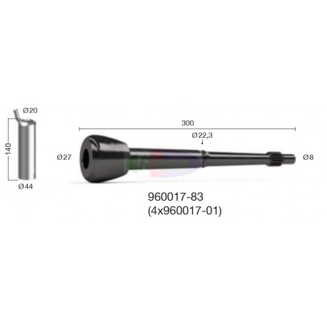 Guaina adatt. DELAVAL 960017-83